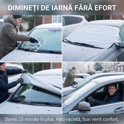 Husă Multifuncțională pentru Protecția Parbrizului, Anti-Îngheț și Anti-Soare, Universală, Impermeabilă