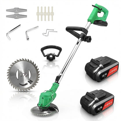 Motocoasă Electrică cu 2 Acumulatori 48V (4000mAh) - Autonomie 4 Ore, Tăiere 300mm & Greutate Redusă (1.2kg)