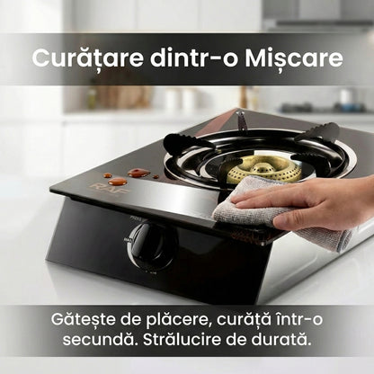 Aragaz de Masă pe Gaz 1 Ochi, Panou din Sticlă Securizată, Aprindere Electronică