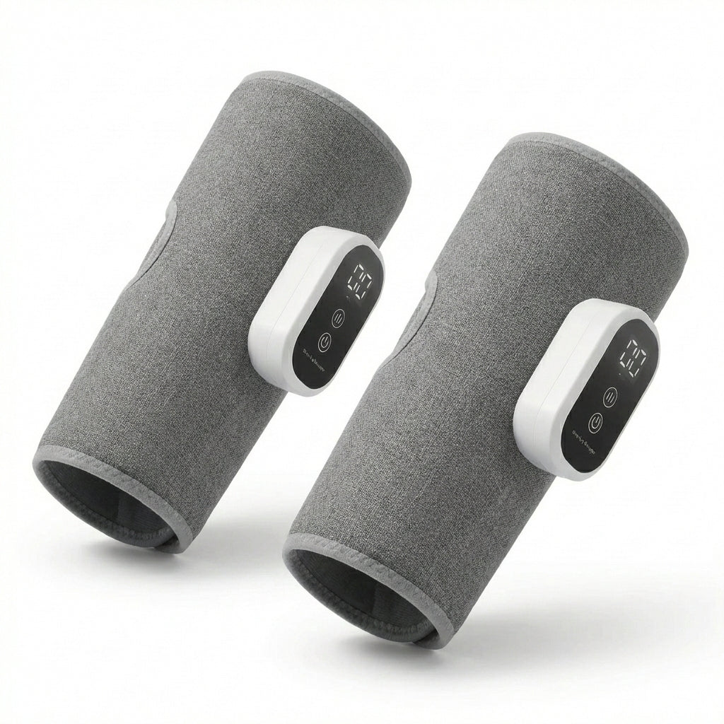 Aparat de Masaj Portabil pentru Gambe și Brațe - Compresie Aer 360°, Încălzire & 3 Moduri Relaxare