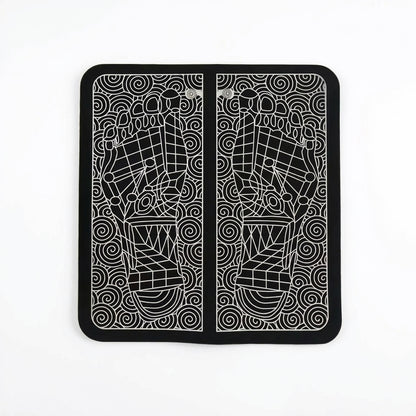 Covor de Masaj EMS pentru Picioare - Stimulare Musculară Electrică cu 8 Moduri & 19 Intensități, Încărcare USB