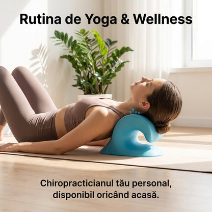 Dispozitiv Chiropractic de Tracțiune Cervicală (Tip C) - Pernă Relaxare Gât & Corectare Postură în 8 Minute