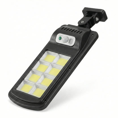 Lampă Solară LED COB 150W, 160 LED-uri, Senzor de Mișcare și Lumină, Telecomandă, Impermeabilă IP65
