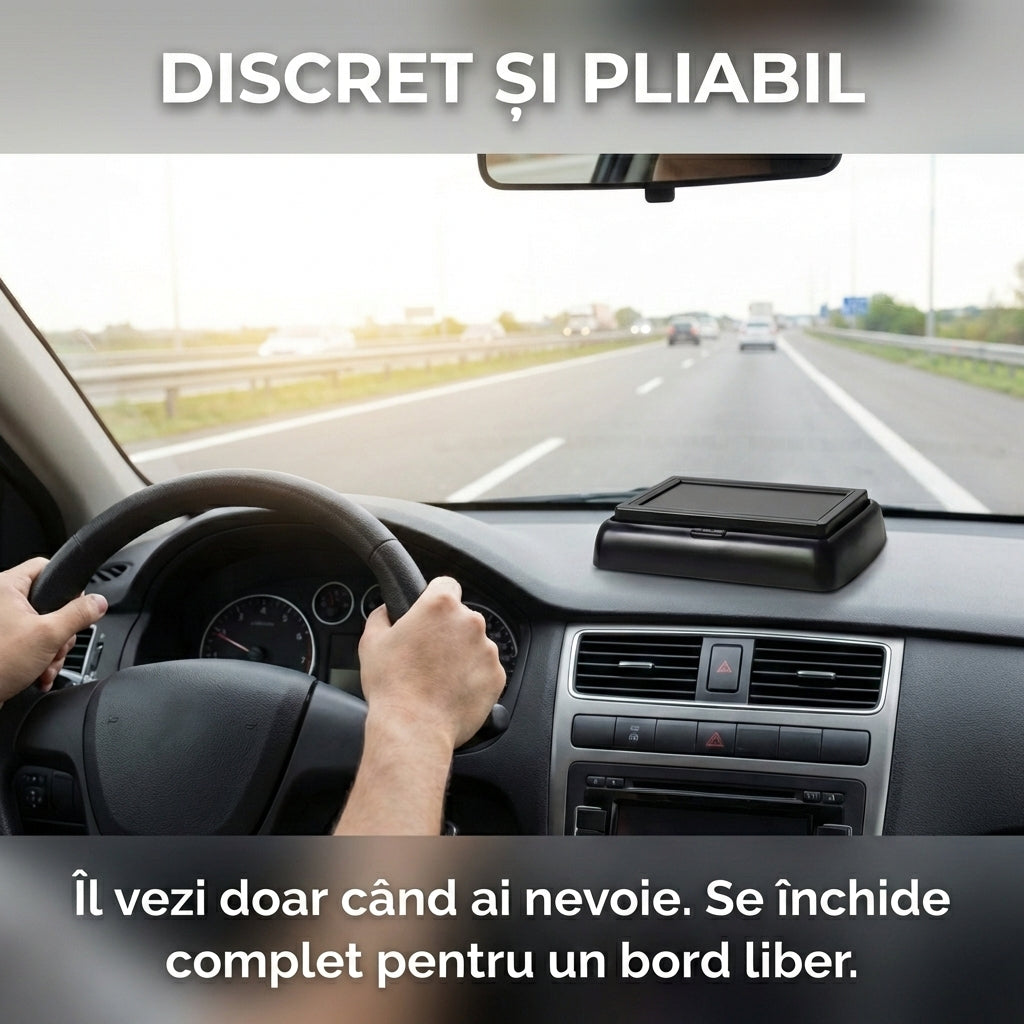 Kit Cameră Marșarier cu Monitor LCD Pliabil 4.3 Inch, 2 Intrări Video, Compatibil 12V/24V, Negru