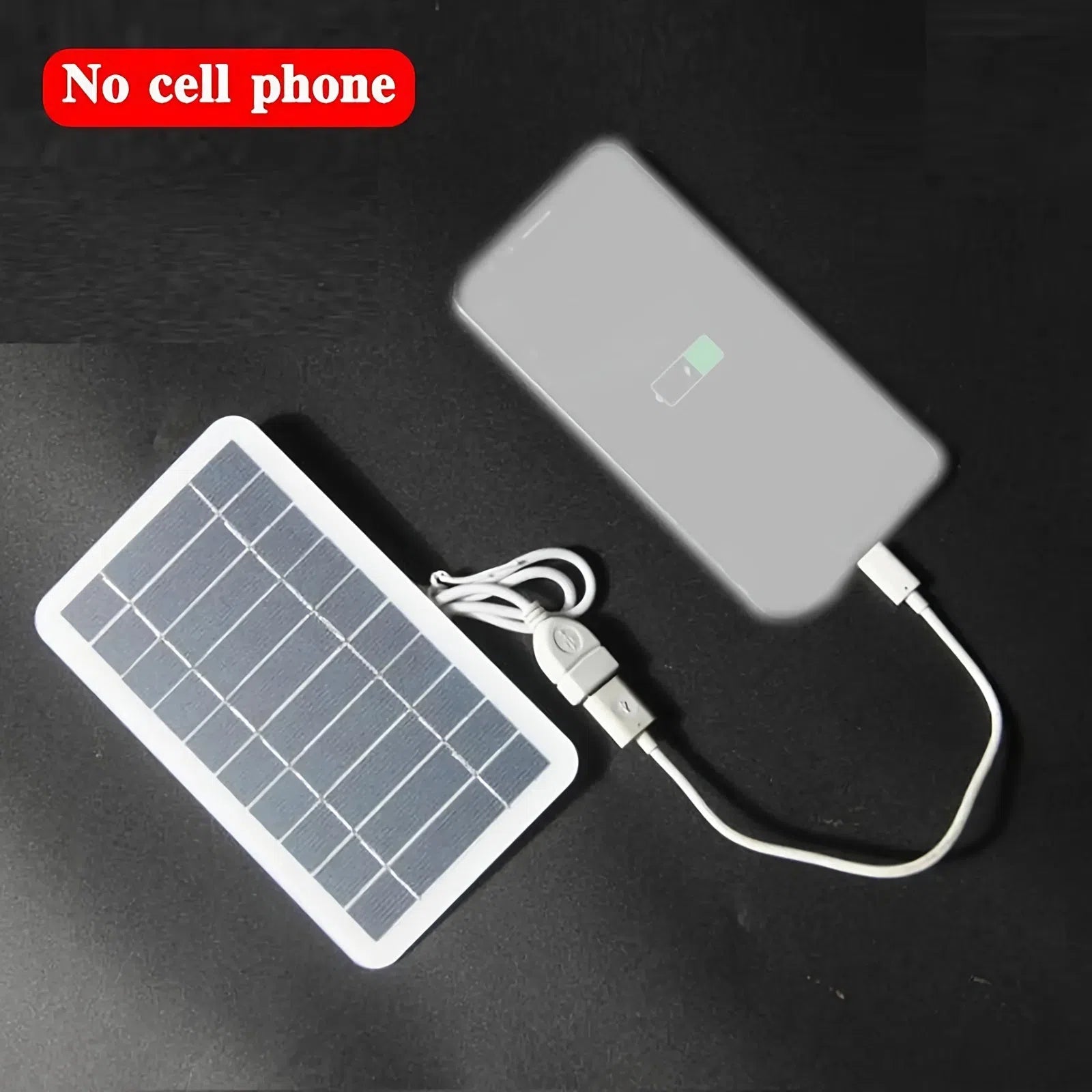 Încărcător solar portabil rezistent la apă, 2W, cu USB 5V