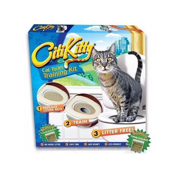 Kit Citi Kitty pentru educarea pisicilor la toaletă, 38.6 x 37.3 x 3 cm