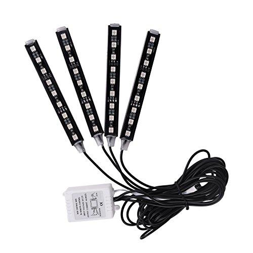 Kit Lumini Ambientale Auto LED RGB cu Telecomandă – Iluminare Interior Auto