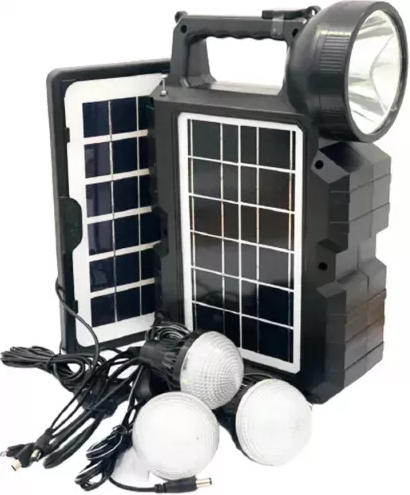 Kit Panou Solar cu Acumulator LiIon, Radio FM, Bluetooth și 3 Becuri LED SMD Incluse