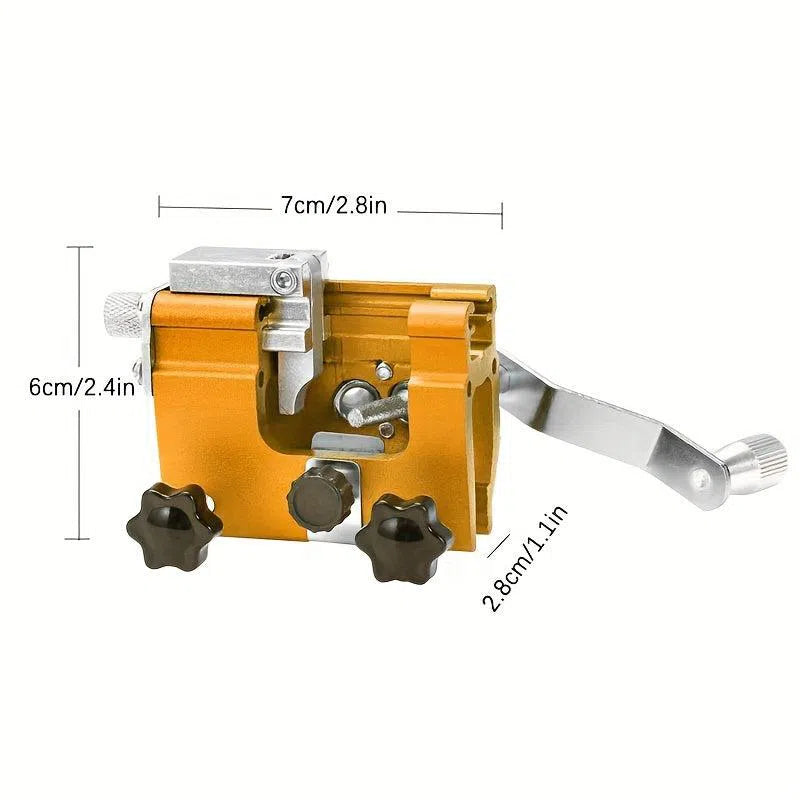 Kit de ascuțit lanțuri pentru drujbă, dispozitiv portabil cu manivelă pentru ascuțire rapidă