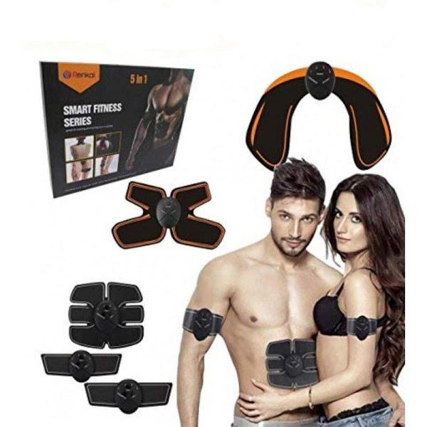 Kit fitness electrostimulare musculară și tonifiere, 5 dispozitive Renkai RK-8861