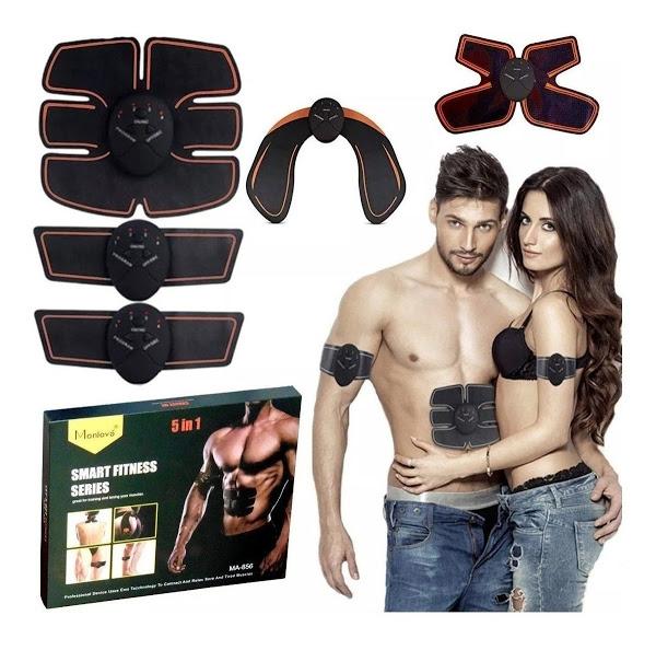 Kit fitness electrostimulare musculară și tonifiere, 5 dispozitive Renkai RK-8861