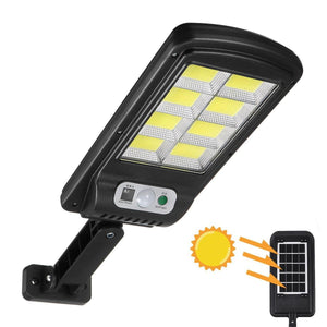 Lampa LED Solară COB 160 LED-uri cu Senzor de Mișcare, Autonomie 12-14 ore, IP65