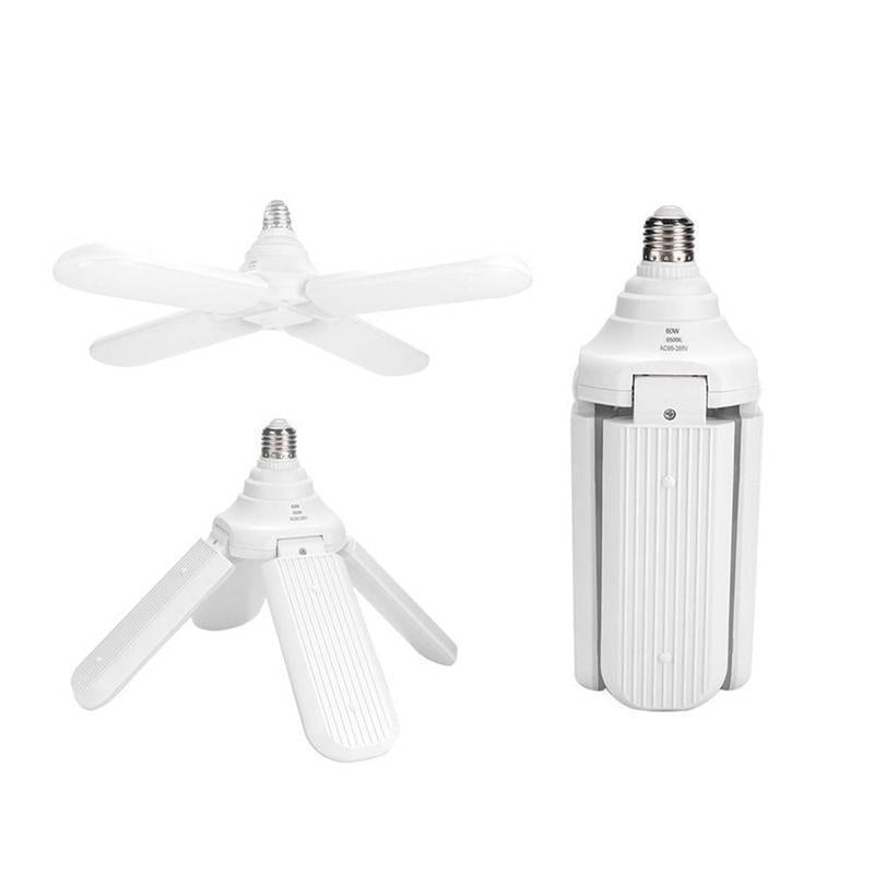 Lampa LED cu 4 Brațe Mobile Ajustabile, Fan Blade, E27, 3000K, 60W