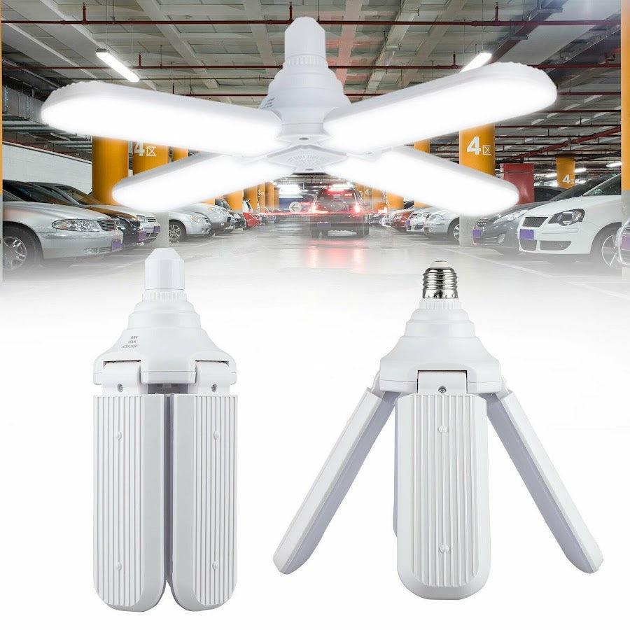 Lampa LED cu 4 Brațe Mobile Ajustabile, Fan Blade, E27, 3000K, 60W