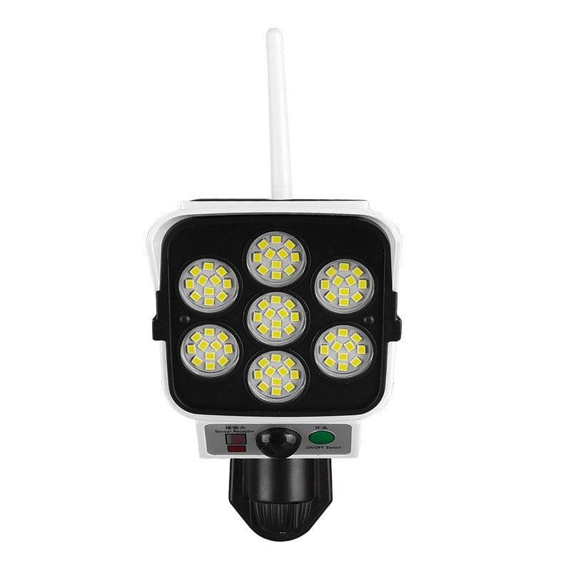 Lampa LED cu Încărcare Solară Tip Cameră cu Senzor de Mișcare și Telecomandă