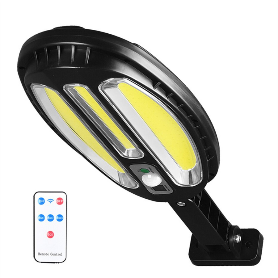 Lampa LED cu Panou Solar 100W, 106xLED COB, IP66, Alb Rece 6500K