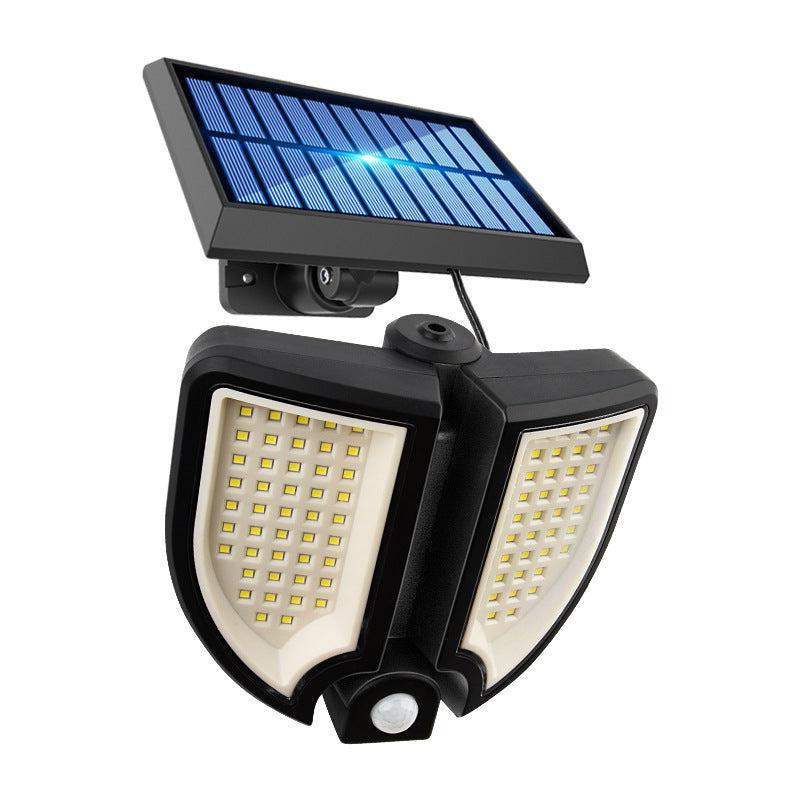 Lampa LED cu încărcare solară, senzor de mișcare 80W, 3 moduri de iluminare și telecomandă