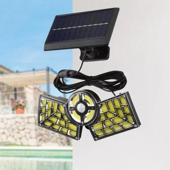 Lampa Solară LED cu Senzor de Mișcare, 48W, 168 COB, IP65, Design Modular