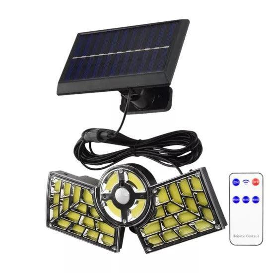 Lampa Solară LED cu Senzor de Mișcare, 48W, 168 COB, IP65, Design Modular