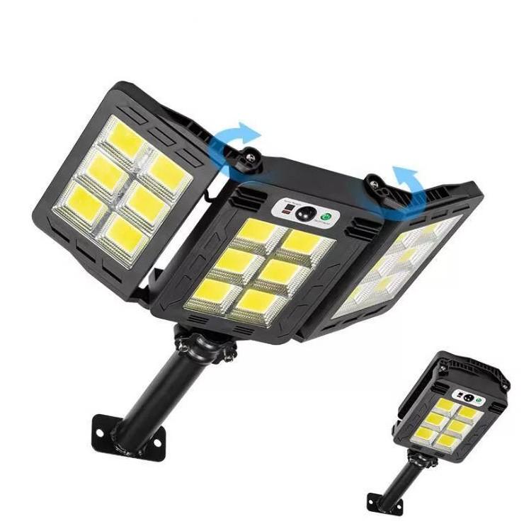 Lampa Solară Stradală Tripla, 200W LED COB Generație Nouă