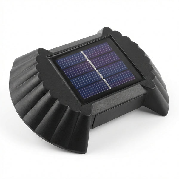 Lampă Solară de Perete Tip Scoică, LED Decorativ pentru Gard și Curte, Impermeabilă IP65, Senzor Lumină