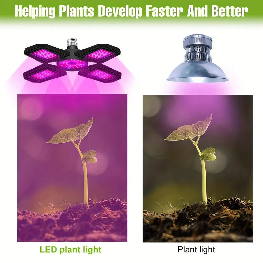 Lampa UV de creștere LED cu spectru complet, pentru plante, E27/E26, UV și IR