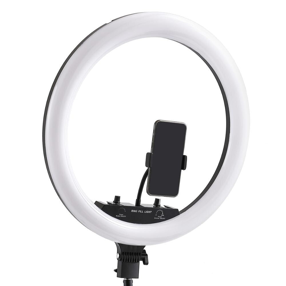 Lampa circulară multicoloră Ring Light RGB, diametru 30/46CM, cu stativ 210CM și 450 LED-uri