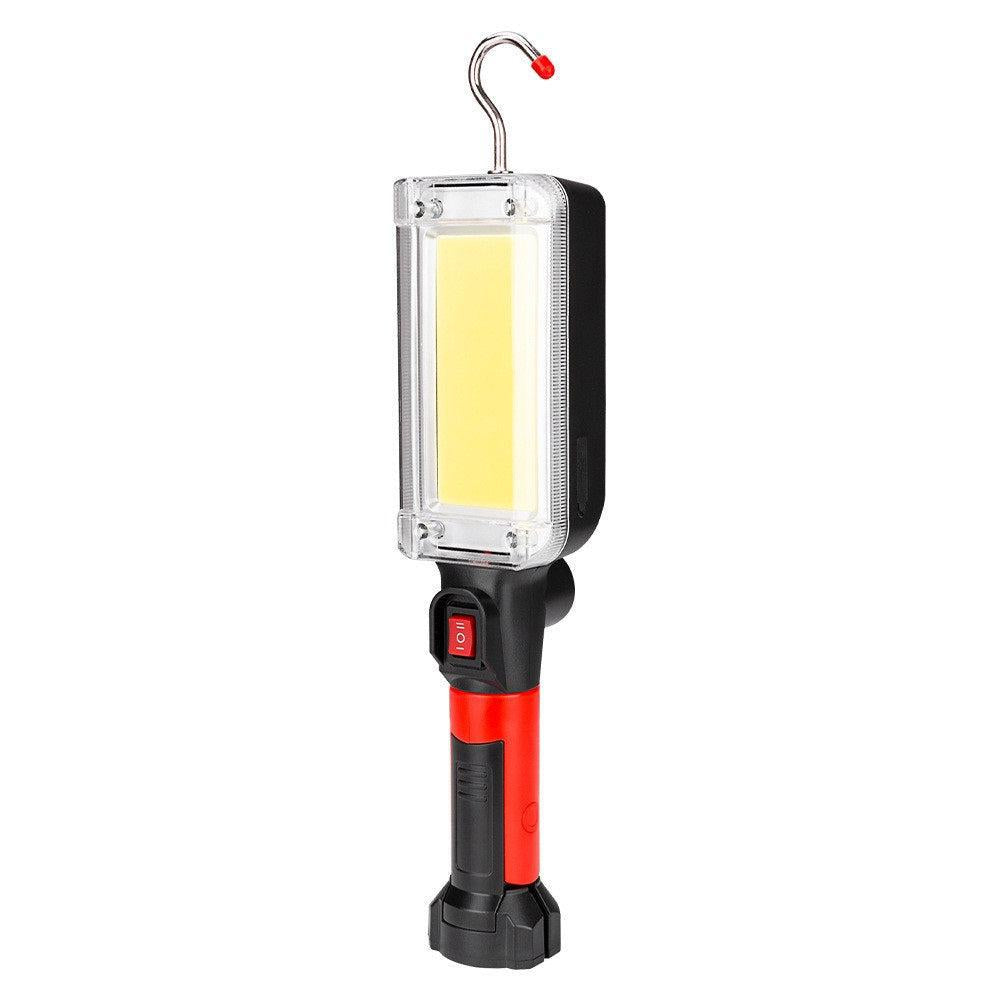 Lampa de Lucru LED pentru Atelier – Alimentare USB, 2 Acumulatori, Magnet și Cârlig de Agățare