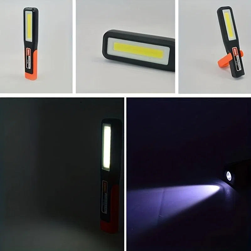 Lampă de lucru COB cu LED, reîncărcabilă prin USB, cu suport magnetic și lumină suspendată