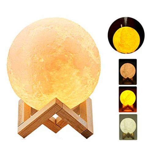 Lampa de veghe cu umidificator Luna DEKA Moon 3D, difuzor aromaterapie, 880 ml