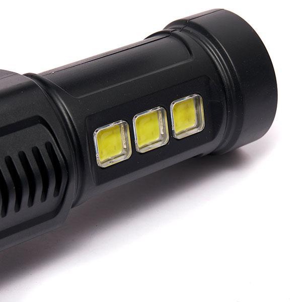 Lanternă Reîncărcabilă cu 13 LED-uri, Lumina Albă, USB și Solar