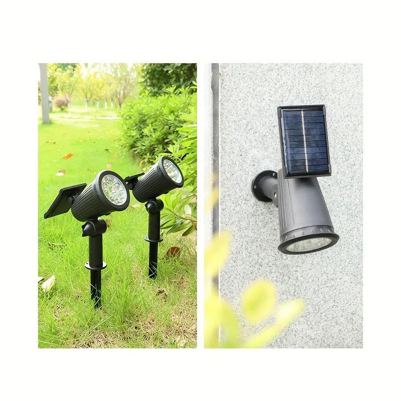 Lumină Solară de Grădină cu 9 LED-uri – Spot Exterior Impermeabil RGB, Lumină de Gazon pentru Peisaj și Curte,