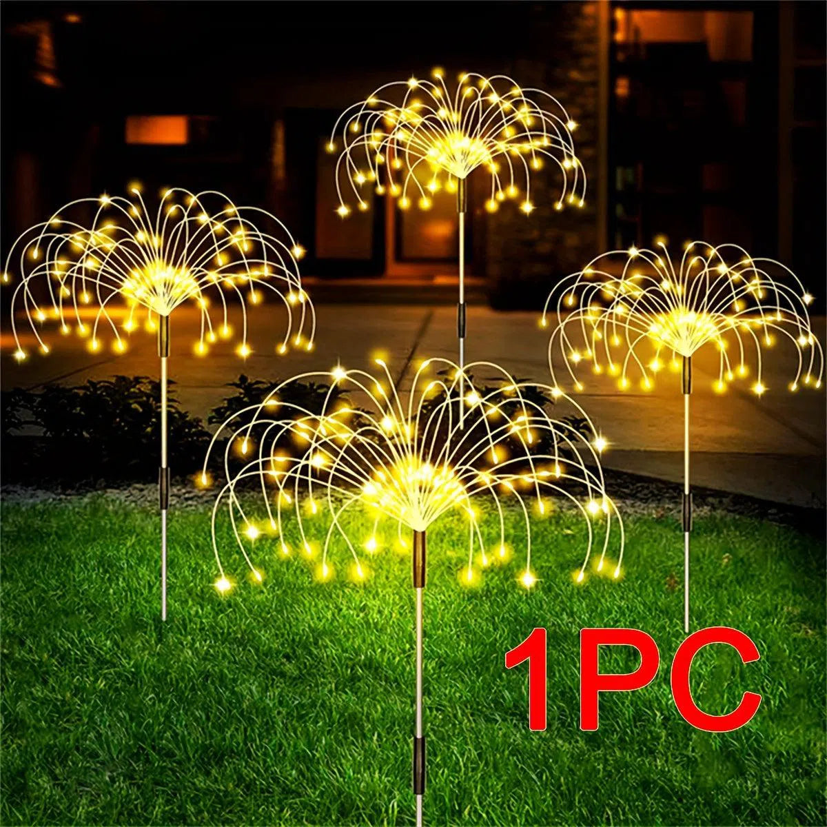 Luminile Solare de Grădină Firework 300LED – Rezistente la Apă, 200/60 LED-uri pentru Exterior