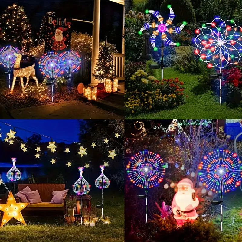 Luminile Solare de Grădină Firework 300LED – Rezistente la Apă, 200/60 LED-uri pentru Exterior