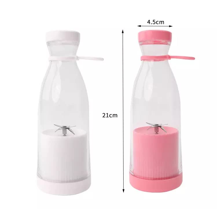 Mini Blender Portabil 420ml cu 6 Lame din Oțel Inoxidabil