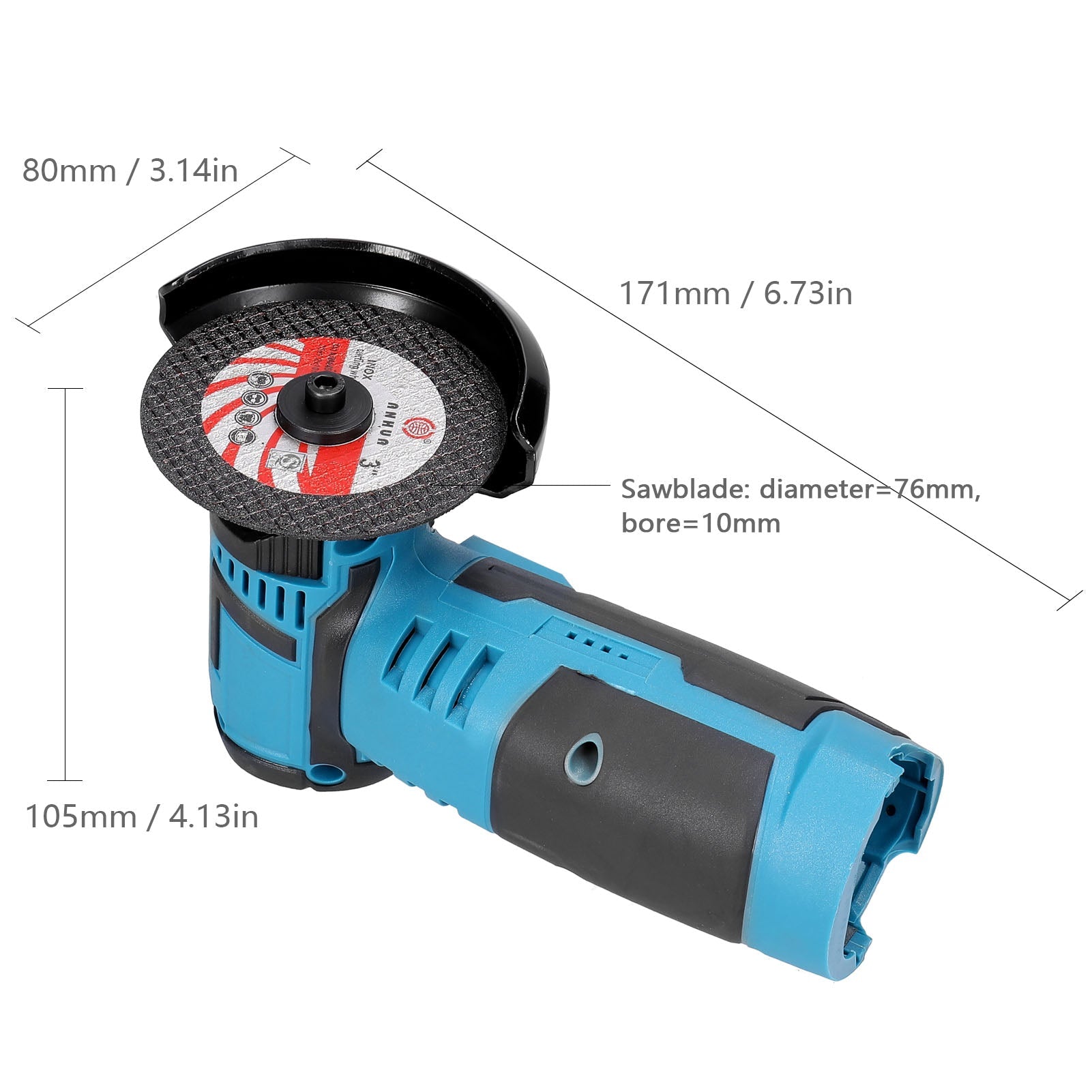 Mini Polizor Unghiular Flex Electric cu Acumulator, 12V și Disc de 76MM