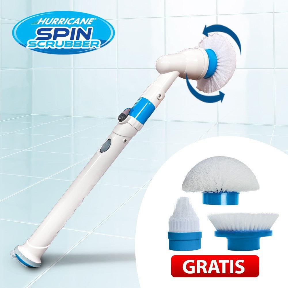 Mop Rotativ Electric Hurricane Spin Scrubber cu 3 Capete Interschimbabile pentru Multiple Suprafațe