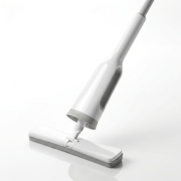 Mop cu Cap Dreptunghiular Family Helper, Sistem de Stoarcere Integrat, Rotire 180°, Lavetă Inclusă, Gri