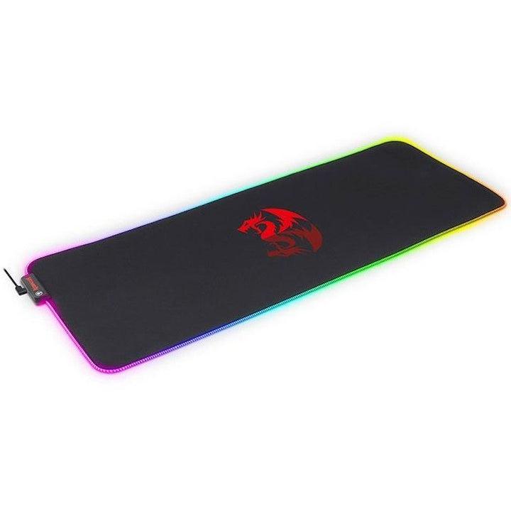 Mousepad Gaming Redragon Neptune, Iluminare RGB, Suprafață Textilă, Margini Cusute, USB Type-C