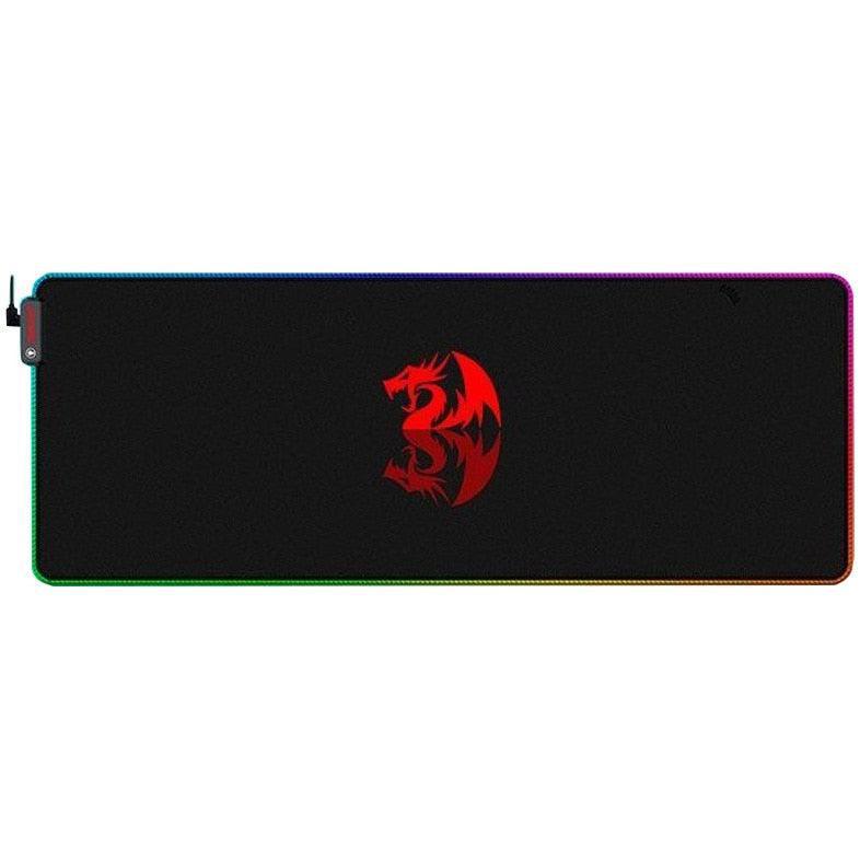 Mousepad Gaming Redragon Neptune, Iluminare RGB, Suprafață Textilă, Margini Cusute, USB Type-C