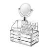 Organizator Make-Up cu Oglindă și 3 Sertare – Ideal pentru Cosmetice și Accesorii