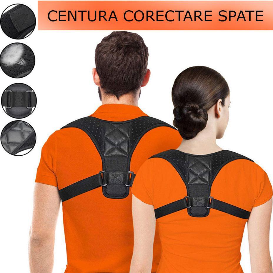 Pachet x2 Ham Centură Corectoare Spate Fit-Back Unisex, pentru Îndreptarea Coloanei