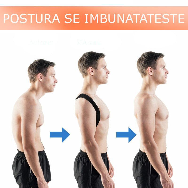 Pachet x2 Ham Centură Corectoare Spate Fit-Back Unisex, pentru Îndreptarea Coloanei