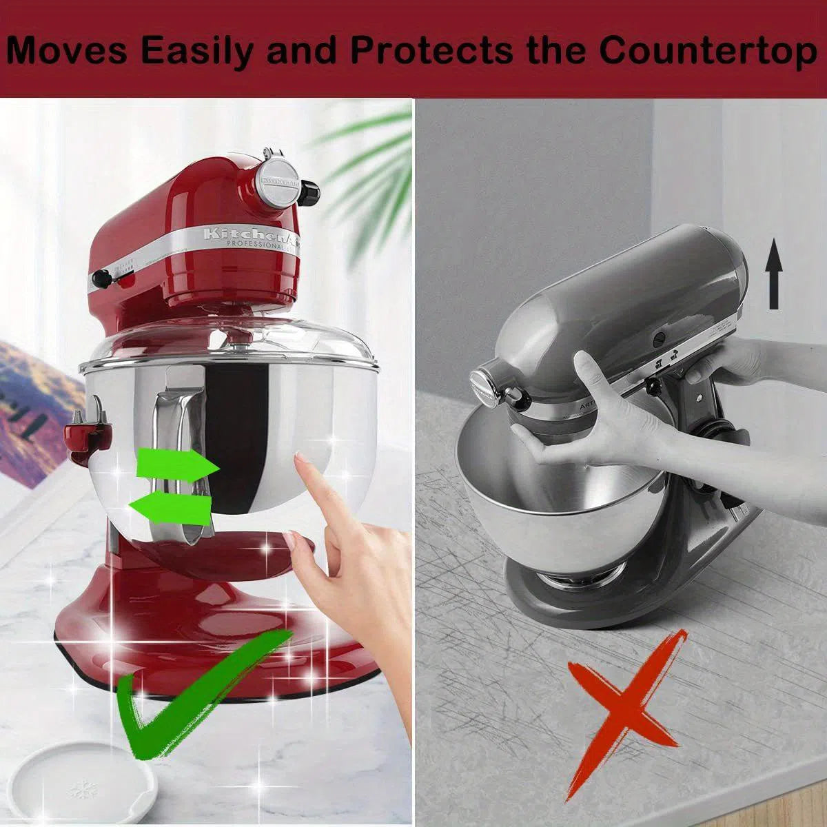 Pad Mobil antiaderent pentru Blender Accesoriu Ideal pentru Mixer, Mat Antiderapant