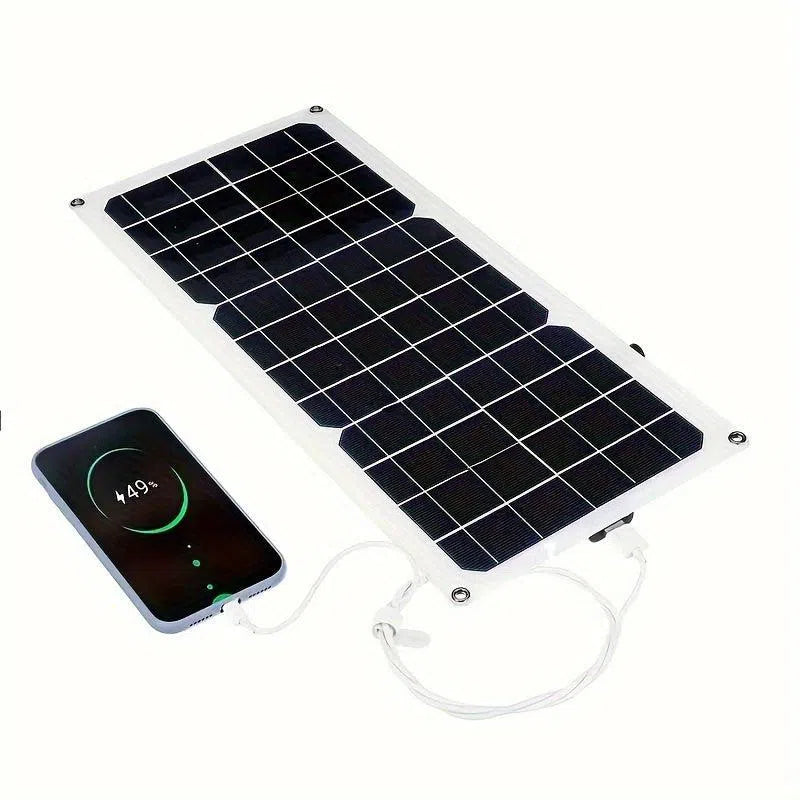 Panou solar flexibil de 30W/60W cu încărcător de baterie de 12V și controler dual USB