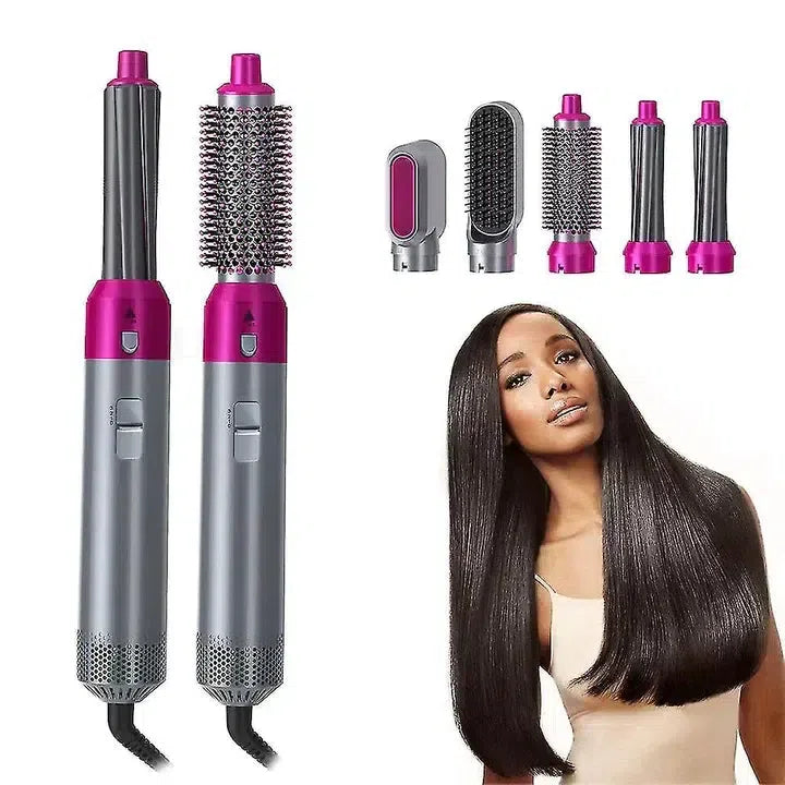 Perie de Par 5 in 1 Multifunctionala Hot Air Styler , Multiple Accesorii incluse