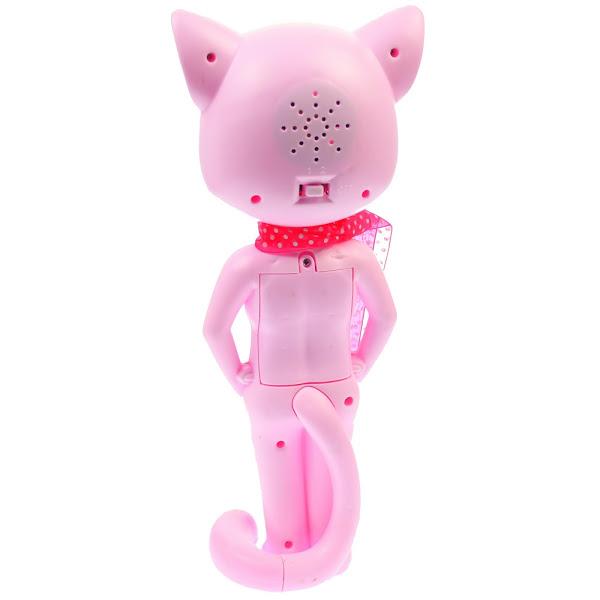 Pisicuța vorbitoare Talking Angela, interactivă, cu sunete și lumini, roz, 30 cm