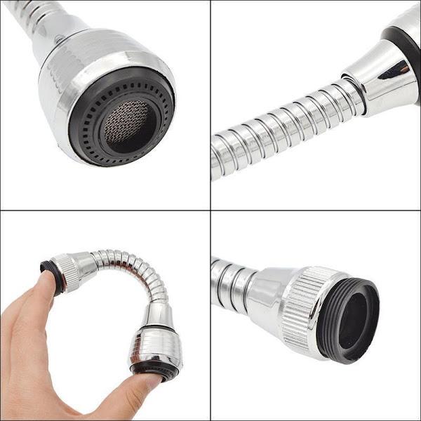 Prelungitor flexibil universal pentru robinet Turbo Flex cu cap ajustabil