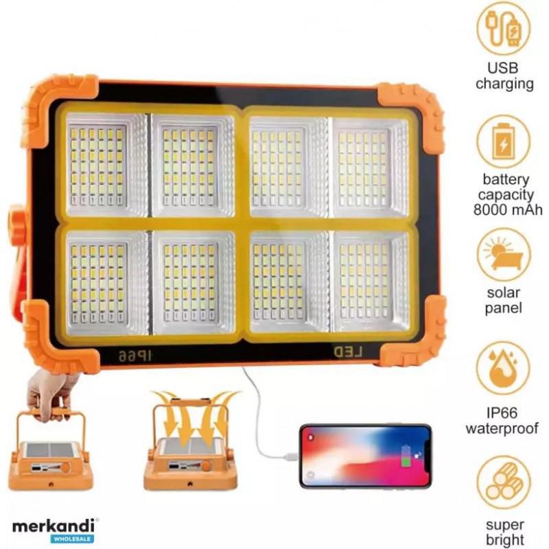 Proiector LED Portabil M924, 500W, Acumulator 12000mAh, 5 Moduri de Iluminare