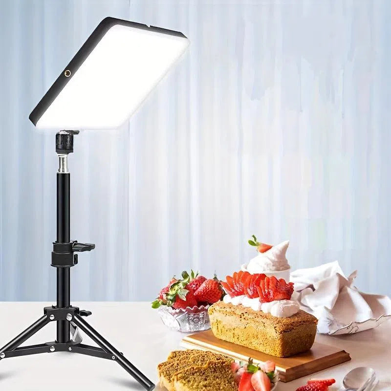 Proiector Lumina studio suport de 25,4 cm cu trepied reglabil de 1,1 metri - Ideal pentru studio foto și inel de lumină